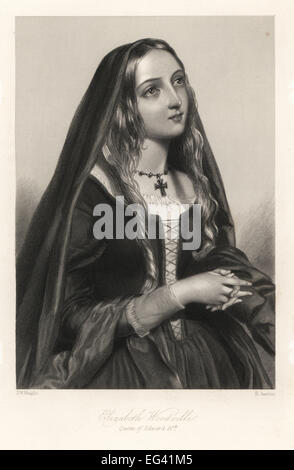 Elizabeth Woodville, Königin von König Edward IV von England. Stockfoto