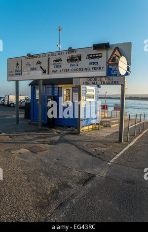 Fährhafen auf Sandbänken Stockfoto