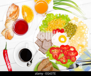 Traditionelles englisches Frühstück Stockfoto