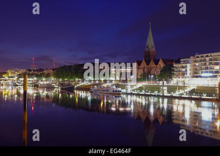 Die Stadt Bremen ist eine Hansestadt im Nordwesten Deutschlands Stockfoto