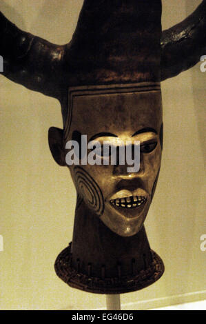 Afrika. Nigeria. EKOI Maske. des 19. Jahrhunderts. British Museum. London. England. Vereinigtes Königreich. Stockfoto