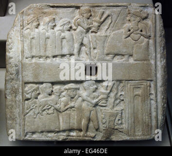 Mesopotamien. Sommer. Archaische Dynastie III. Plaque. Aus Ihrem (Irak). 2500BC. British Museum. London. England. Vereinigtes Königreich. Stockfoto