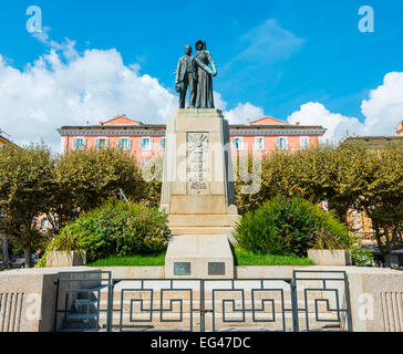 Le Monument Aux Morts, Krieg-Denkmal, Place Saint Nicolas, Bastia, Haute-Corse, Korsika, Frankreich Stockfoto