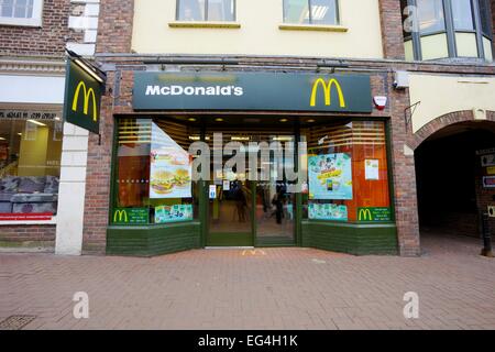 McDonalds Restaurant Exterieur. Stockfoto