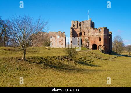 Brougham Castle in der Nähe von Penrith, Cumbria, England, UK. Stockfoto