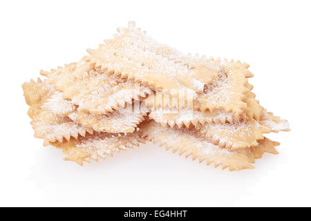 Chiacchiere, italienischer Karneval Gebäck heap Stockfoto