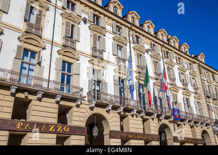 Palazzo Della Regione in Piazza Castello, Turin, Italien Stockfoto