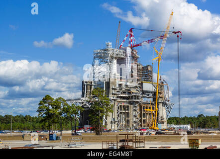 Die B-1/B-2 Motor-Prüfstand (Raumfähre zu Testzwecken verwendet), John C Stennis Space Center, Hancock County, Mississippi, Vereinigte Staaten Stockfoto