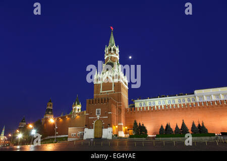 Spasskaja-Turm im Kreml, Moskau, Russland Stockfoto