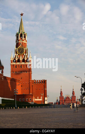 Spasskaja-Turm im Kreml, Moskau, Russland Stockfoto