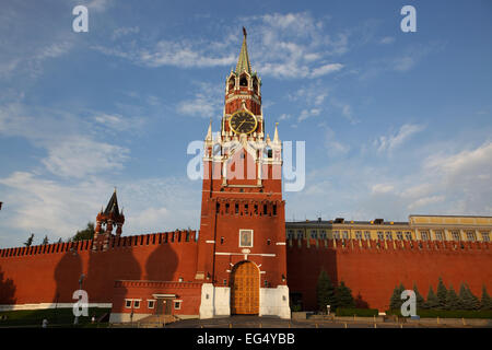 Spasskaja-Turm im Kreml, Moskau, Russland Stockfoto