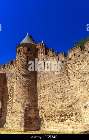 Château et Remparts De La Cité de Carcassonne-Aude Frankreich 11 Stockfoto