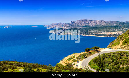 Les Calanques de Cassis vue de la Route des Crêtes bda Provence Frankreich 13. Stockfoto