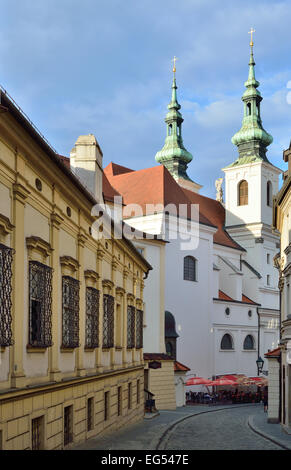 Dominikanska Straße in der tschechischen Stadt Brno Stockfoto
