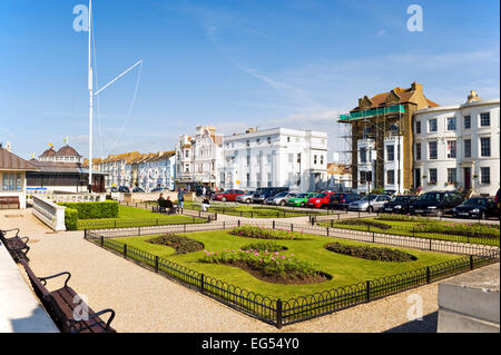 Gärten auf der Promenade Herne Bay Kent Stockfoto