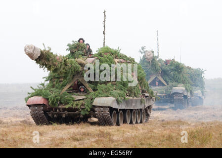 Spalte Panzerhaubitze 2 s 19 Msta-S Stockfoto