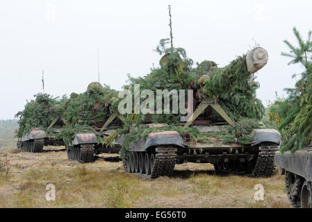 Spalte Panzerhaubitze 2 s 19 Msta-S Stockfoto