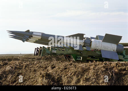 Sowjetische Art Flugabwehrraketen. Chauda, Crimea.1999. Stockfoto