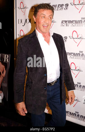 Sylvester Stallone DuJour Magazin-Cover Party im Nachtclub Provokateur Featuring: Sylvester Stallone wo: New York, Vereinigte Staaten von Amerika bei: 14. August 2014 Stockfoto