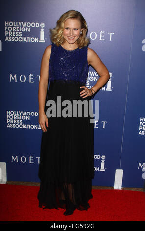 Die Hollywood Foreign Press Association Installation Abendessen Mitwirkende: Kristen Bell wo: Beverly Hills, Kalifornien, Vereinigte Staaten, wann: 14. August 2014 Stockfoto