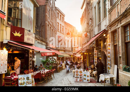 Brüssel-Street View Stockfoto