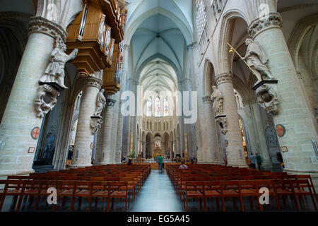 Brüssel, St. Michael und St. Gudula gotische Kathedrale Stockfoto