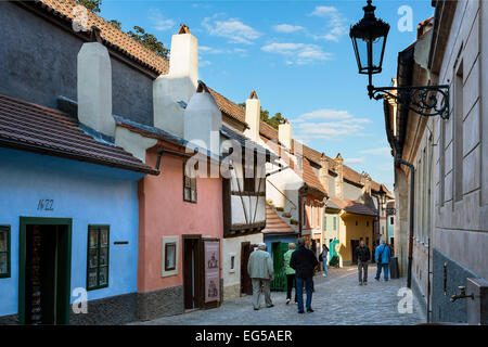 Prag, Hradschin, Goldgasse Stockfoto