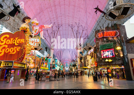 USA, Nevada, Las Vegas, die Innenstadt von alten Las Vegas, Fremont Street Stockfoto