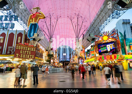 USA, Nevada, Las Vegas, die Innenstadt von alten Las Vegas, Fremont Street Stockfoto
