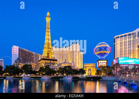 Replik-Eiffelturm in Las Vegas Stockfoto