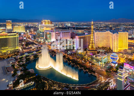 Skyline von Las Vegas Stockfoto