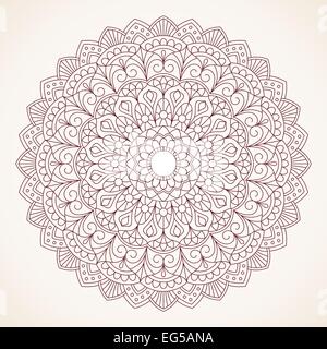 Dekorative Runde Lochmuster. Stockfoto