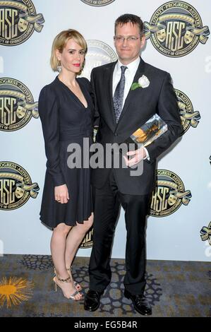 Jonathan Freeman & Sarah Paulson American Society of Cinematographers 29.März jährliche Qutstanding Achievement Awards 2015 15/02/2015 Juragebietes Stadt/Picture alliance Stockfoto