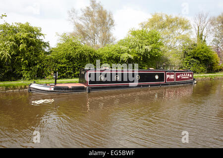 Grachtenboot William No102 in Parbold auf Leeds und Liverpool Kanal Stockfoto