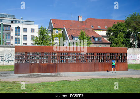 Gedenkstätte Berliner Mauer. Die Gedenkstatte Berliner Mauer. Stockfoto