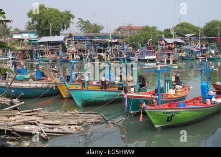 Fischereihafen, Cha-Am, Thailand Stockfoto