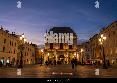 Italien, Lombardei, Brescia, Piazza della Loggia Stockfoto