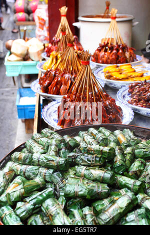 Straße Fast-Food in Shanghai, China Stockfoto