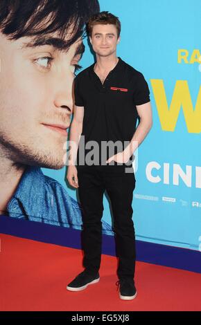 Irische Premiere von "Was wäre wenn" bei Cineworld - Ankünfte mit statt: Daniel Radcliffe wo: Dublin, Irland: 15. August 2014 Stockfoto