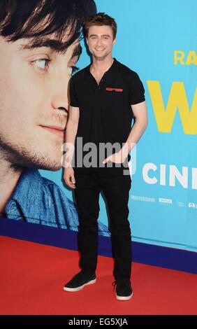 Irische Premiere von "Was wäre wenn" bei Cineworld - Ankünfte mit statt: Daniel Radcliffe wo: Dublin, Irland: 15. August 2014 Stockfoto