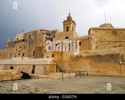 Die befestigte Zitadelle von Rabat (Victoria) - Insel Gozo, Malta Stockfoto