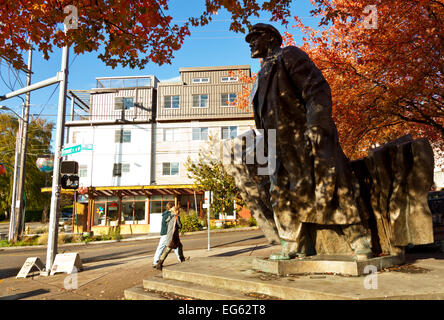 Statue von Lenin, Fremont, Seattle Washington USA Stockfoto