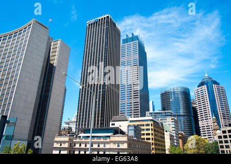 Wolkenkratzer Gebäude in Sydney zentraler Geschäftsbezirk, Stadtzentrum von Sydney, Australien Stockfoto