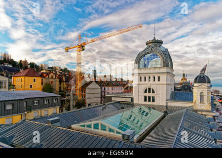 Casino-Ansicht in Evian-Les-Bains in Frankreich im winter Stockfoto