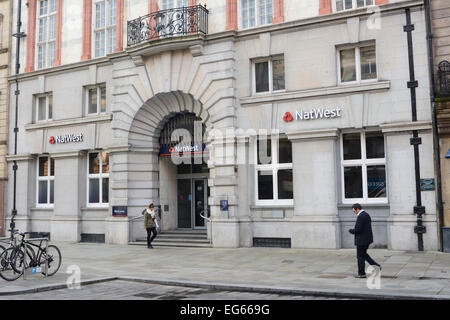 National Westminster Bank auf Castle Street, Liverpool. Stockfoto