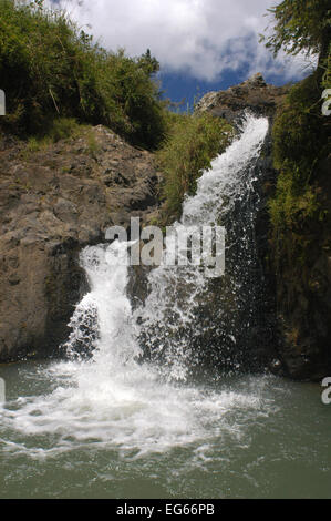 Bokong-Wasserfälle. Sagada. Cordillera Central. Luzon. Philippinen. Ca. eine halbe Stunde zu Fuß vom Stadt sind die kleinen Bokong Waterfa Stockfoto