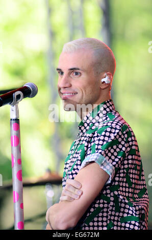 Neon Trees führen live auf NBC "The Today Show" für die Toyota-Sommer-Konzertreihe Featuring: Neon Trees, Tyler Glenn Where: NY, New York, Vereinigte Staaten von Amerika bei: 15. August 2014 Stockfoto
