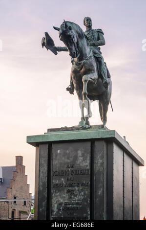 Statue von Koning Willem II, (König Wilhelm II) Den Haag, den Haag Stockfoto