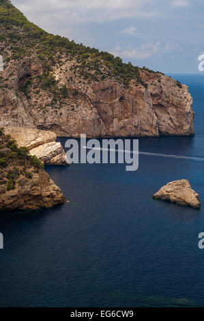 Kappe des Rubio und Cap de Sa Garela, Es portixol, Ibiza Stockfoto