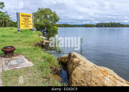 Pipeline-Rafah an Maroochy River Sunshine Coast Queensland. Stockfoto